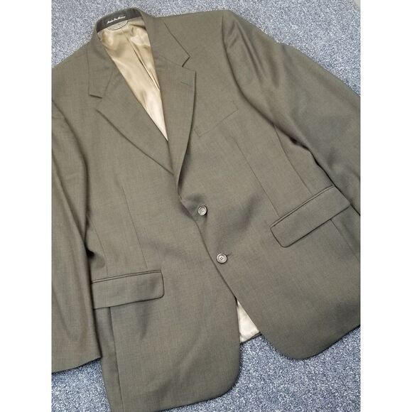 Stafford Blazer Men's 43R Black Executive 100% Wool Jacket Sport Coat Formal - Picture 2 of 9